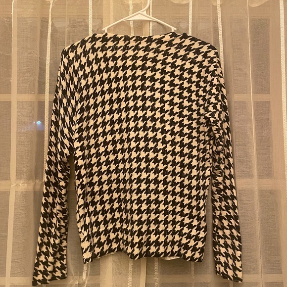 Black and white houndstooth cardigan - Picture 2 of 4